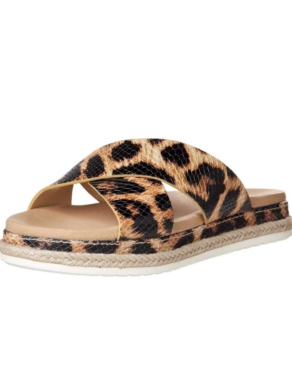 Vince Camuto Women's Leopard Rickert Flatform Espadrille Platform
